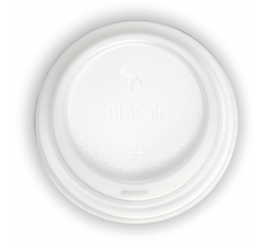 BioPak PLA Lid White