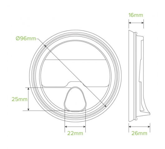 BioPak Clear Cup Lid