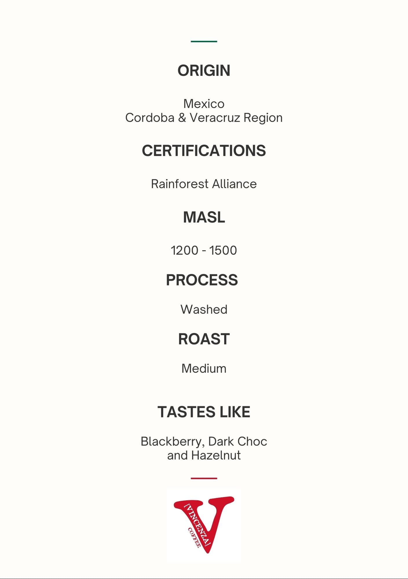 Seasonal Single Origin - MEXICO